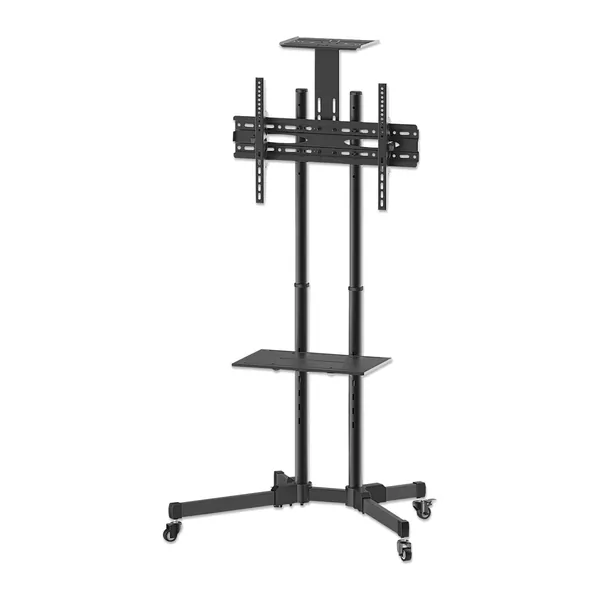 Manhattan 461238 height-adjustable mobile display trolley for 37" to 70" screens