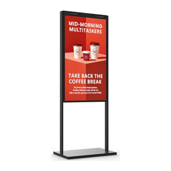 Moove SMLUDS49B 49" double-sided high-brightness floor-standing display