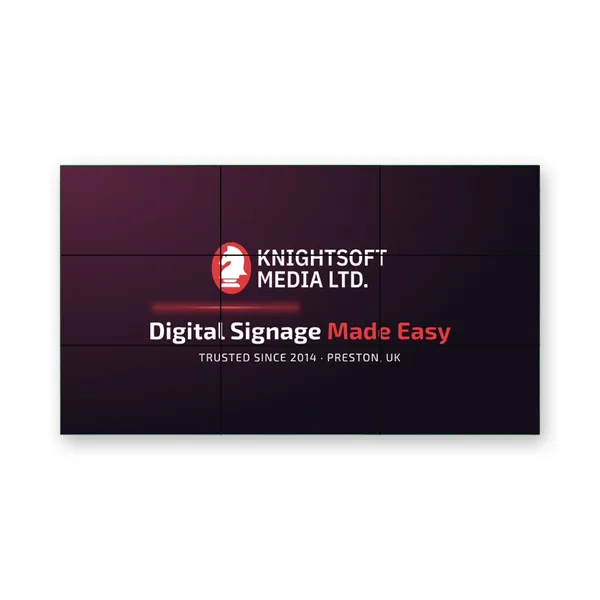 3 × 3 video wall