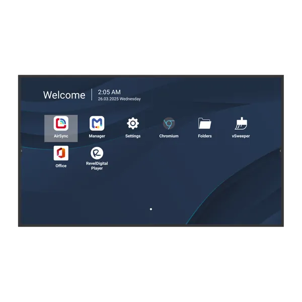 ViewSonic CDE7531-1C 75" 4K commercial display, front view