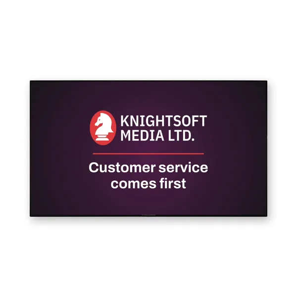 Commercial landscape wall screen with a narrow bezel